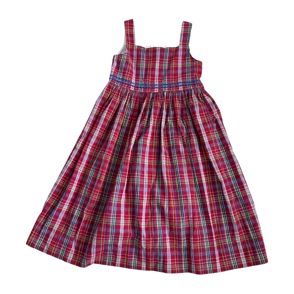 Strasburg Smocked Plaid Dress